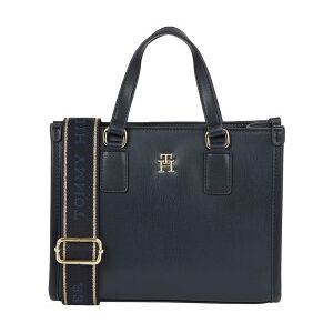 Tommy Hilfiger pour femme. AW0AW15977 Monotype Mini Tote Bag navy (OSFA), Casuel, Polyuréthane, Marine - Publicité