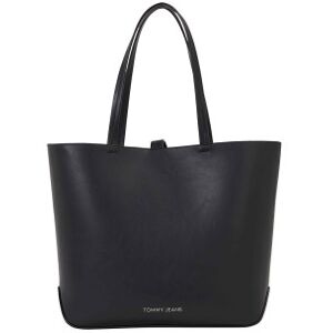 Tommy Jeans pour femme. AW0AW15827 Must Tote Bag noir (OSFA), Casuel, Polyuréthane - Publicité