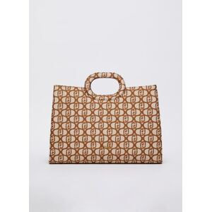 LIUJO Sac Shopper Jacquard Avec Logo Marron T_U_ female - Publicité