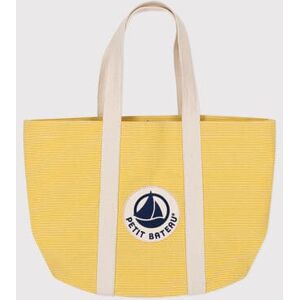 Petit Bateau Sac de plage en coton uni Jaune Nectar/ Avalanche TU