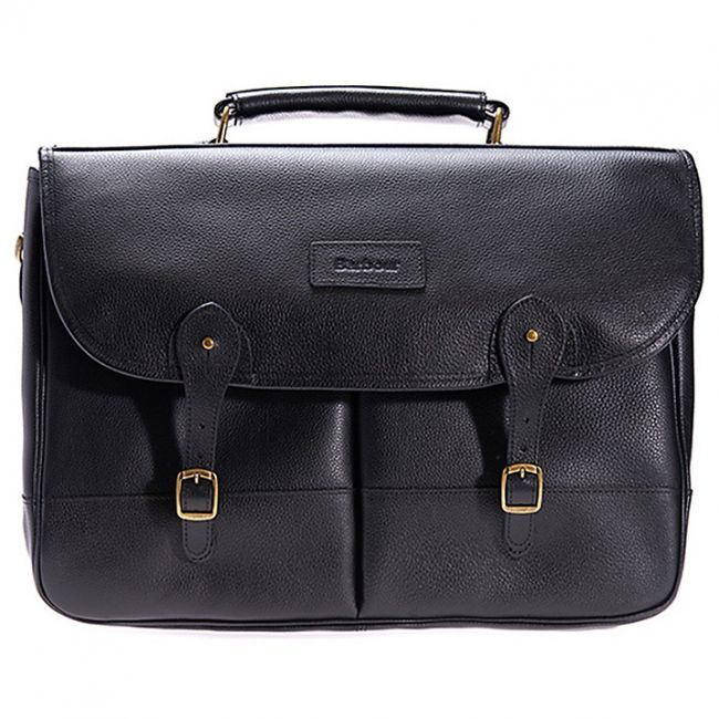 Barbour Sacoche Barbour LEATHER BRIEFCASE BAG