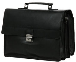 Burkely Serviette Burkely Vintage Dean 38 cm - 3 soufflets Black noir