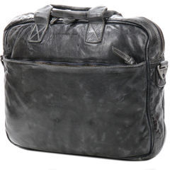 The Chesterfield Brand Sac ordinateur cuir vintage The Chesterfield Brand Antwerp 15.4 pouces Anthracite noir