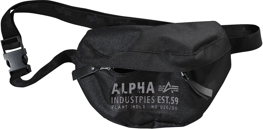 Alpha Industries Cargo Oxford Waist Bag  - Black