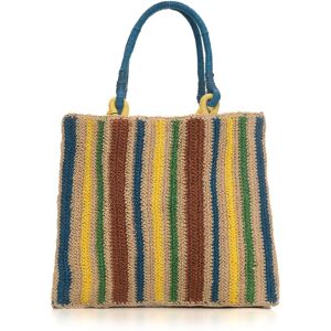 Suncoo Borsa in rafia Avalon Multicolor Donna UNI