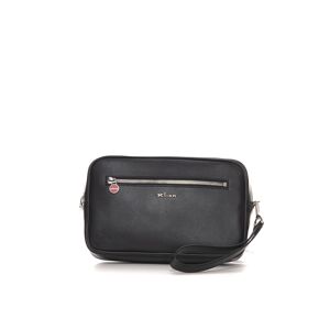 Kiton Pochette in pelle Nero Uomo UNI