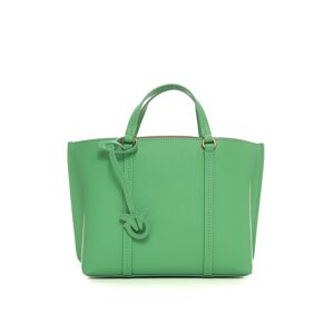 Pinko Borsa in pelle modello shopper Carrie Verde Donna UNI