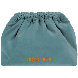 sorbet island Velvet Clutch Bag Good Vibes