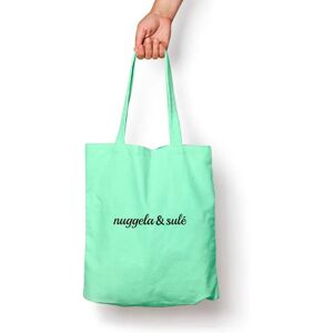 NUGGELA & SULE Tote Bag Verde Menta Borsa Riutilizzabile