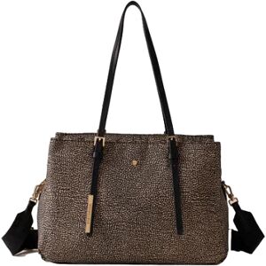 Borbonese Borsa Donna Art 933780 OP NATURALE NERO