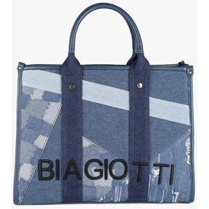 Laura Biagiotti Borsa donna effetto jeans Borse a Mano donna Jeans taglia Unica