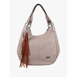 Coveri Borsa hobo da donna con doppi manici Borse a Spalla donna Beige taglia Unica