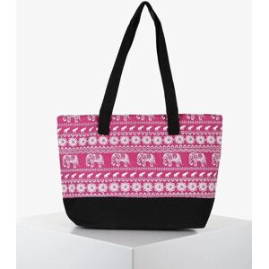 Solada Borsa in tessuto con stampe Borse Mare donna Fucsia taglia Unica