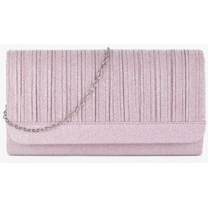 Solada Pochette elegante glitterata Pochette donna Rosa taglia Unica