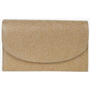 Solada Pochette rigida glitter Pochette donna Oro taglia Unica