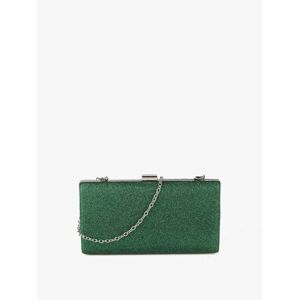 Solada Pochette rigida glitterata Pochette donna Verde taglia Unica