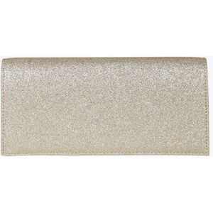 Solada Pochette rigida rettangolare con glitter Pochette donna Oro taglia Unica