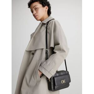 Calvin Klein Re-Lock Camera Bag flap Borsa donna a tracolla Borse a Tracolla donna Nero taglia Unica