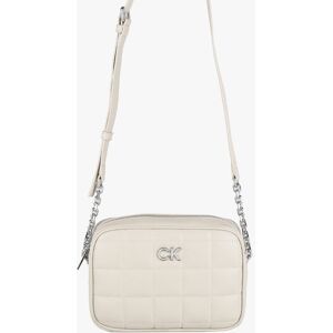 Calvin Klein RE LOCK QUILT CAMERA BAG Borsa donna trapuntata a tracolla Borse a Tracolla donna Bianco taglia Unica