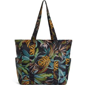 Freddy Borsa shopper stampa foliage tropical con tasche laterali Black - Allover Flower Donna Unica