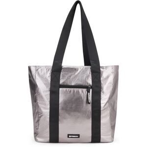 Freddy Borsa shopper in tessuto metallizzato con chiusura a zip Steel Gray Donna Unica