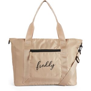 Freddy Borsa tote bag con tracolla con logo ricamato Sand + Leopard Animalier Donna Unica