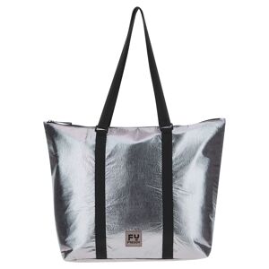 Freddy Borsa tote bag nylon argento e manici in contrasto colore Steel Gray Donna Unica