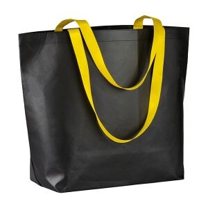 Gedshop 1000 Shopper Nera con manici fluo neutro o personalizzato