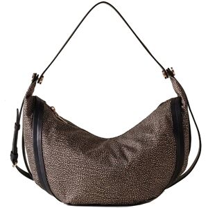 BORBONESE BORSA HOBO NEW ORBIT MEDIUM donna naturale/nero 924175AH1X11 TU