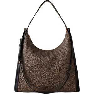 BORBONESE BORSA HOBO NEW ORBIT MEDIUM donna naturale/nero 924179AH1X11 TU