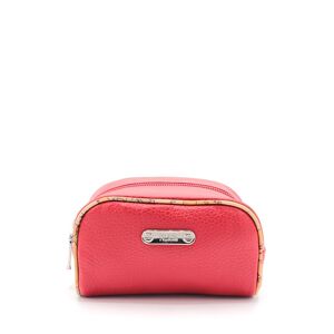 Classe Pochette Beauty Stondato Piccolo Pelle Rosso Rosso