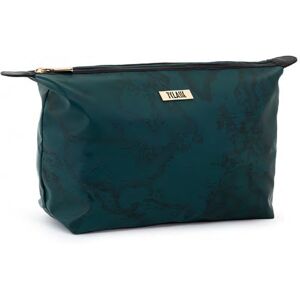 Classe Pochette Beauty Necessaire Grande Gommato Verde Bottiglia Verde Bottiglia