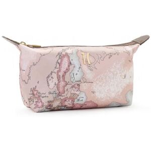 Classe Pochette Beauty Necessaire Piccolo Raso Lucido Stampa Geo Lady Cipria Cipria