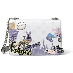 Braccialini CARTOLINE Borsa con flap tracolla catena