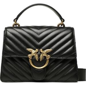 Pinko LOVE ONE Borsa cartelletta in pelle chevron