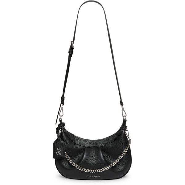 stuart weitzman stellar crescent bag - donna  black one size