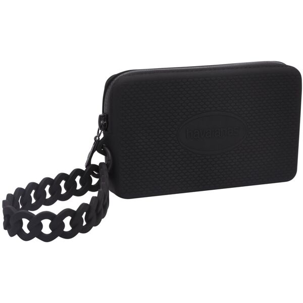 havaianas mini bag chain - pochette custodia black