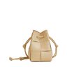 Bottega Veneta Borsa A Secchiello Mini Cassette In Pelle Porridge 01