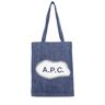 A.P.C. Borsa Shopping Lou In Denim Washed Washed Indigo 01