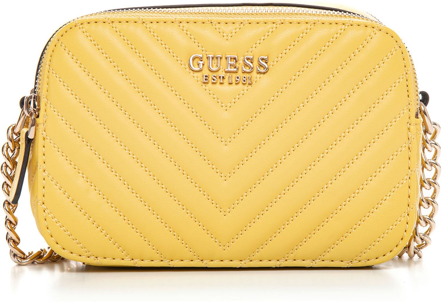 Guess Borsa trapuntata con tracolla Noelle Giallo Donna UNI