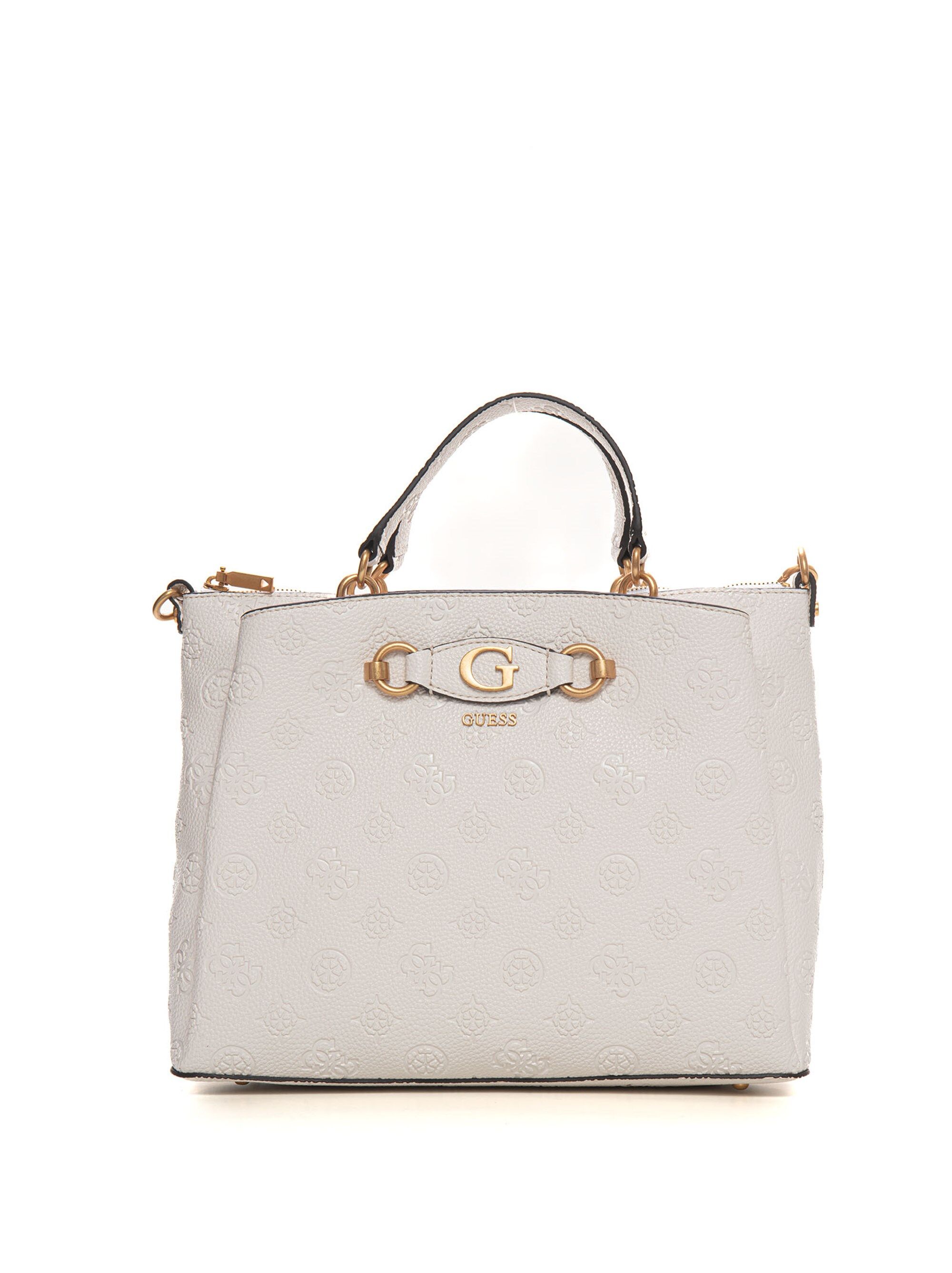 Guess Borsa a mano Izzy peony Bianco Donna UNI