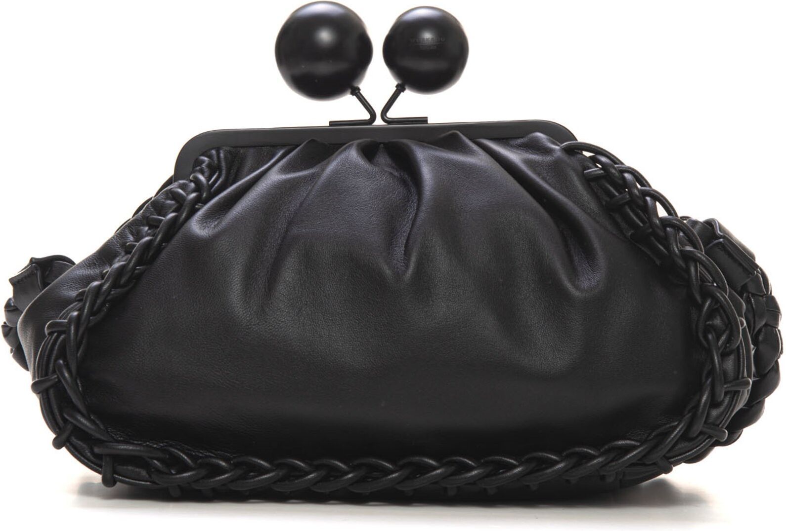 Weekend Max Mara Borsa in pelle morbida Lecito Nero Donna UNI