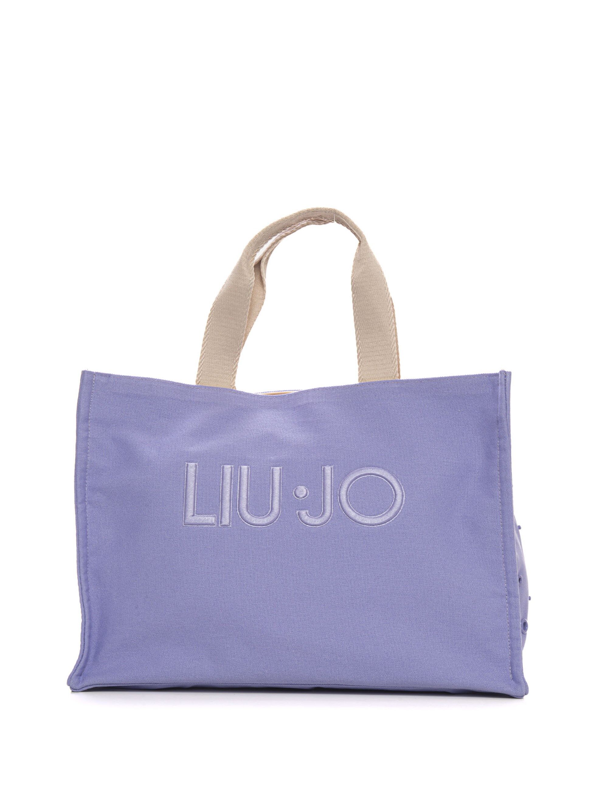 Liu Jo Borsa shopping L tote canvas Glicine Donna UNI