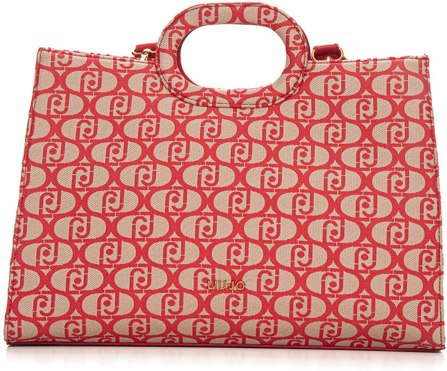 Liu Jo Borsa grande Tote shopping Bianco-rosso Donna UNI