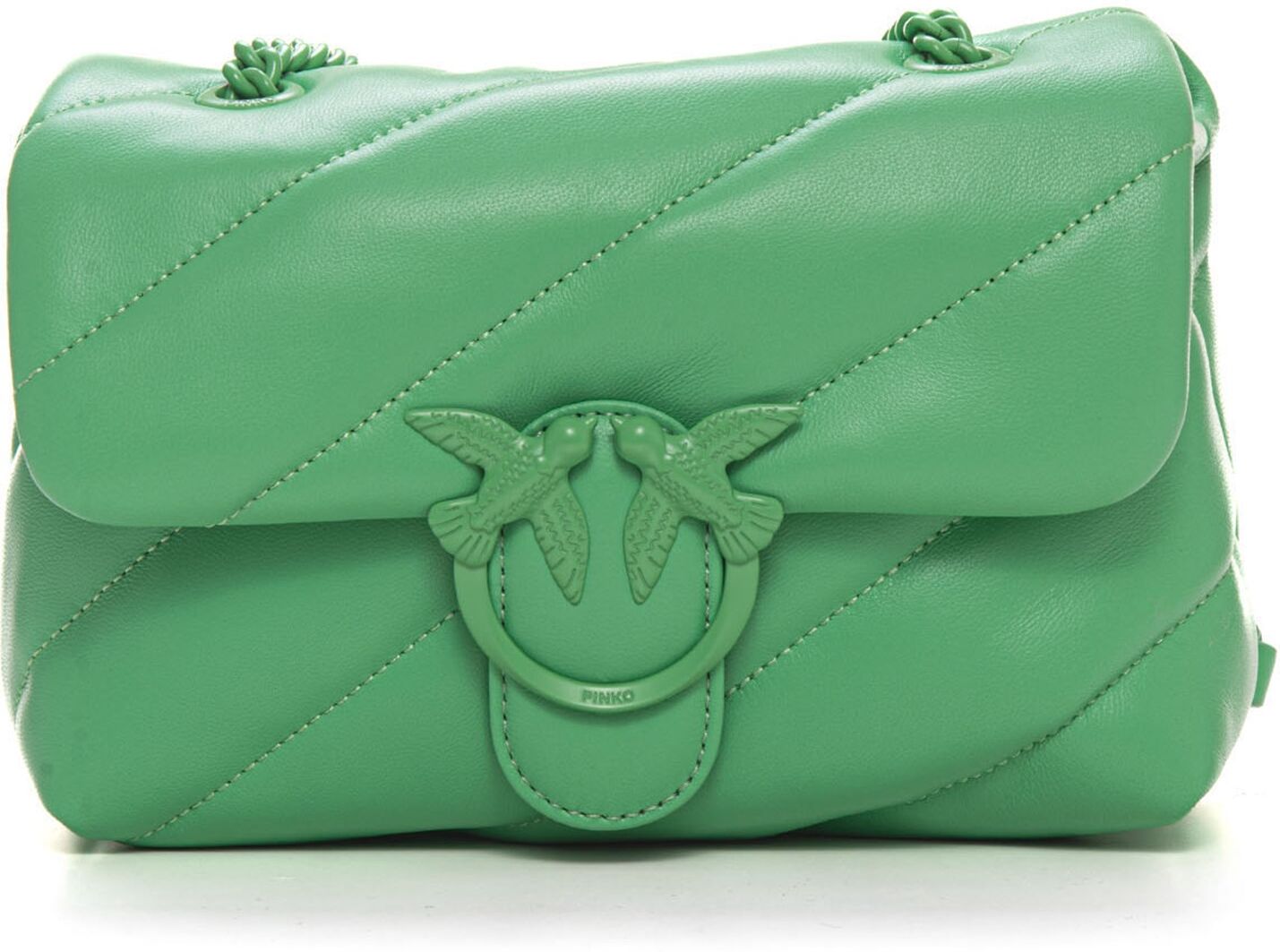 Pinko Borsa in pelle piccola Love puff-mini Verde Donna UNI