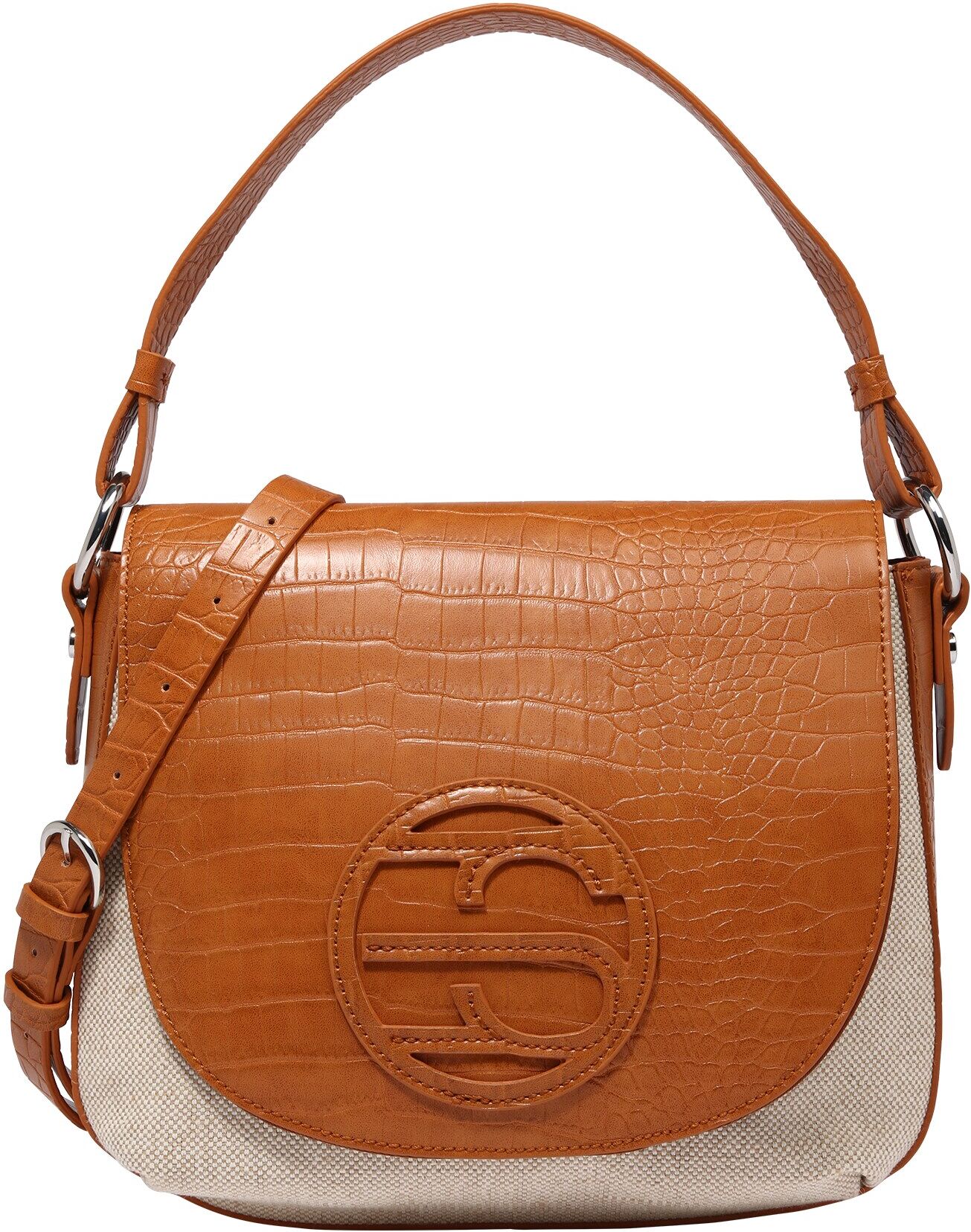 ESPRIT Borsa a spalla 'RACHEL' Marrone, Beige