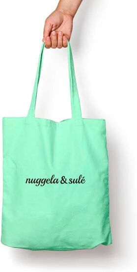 NUGGELA & SULE Tote Bag Verde Menta Borsa Riutilizzabile