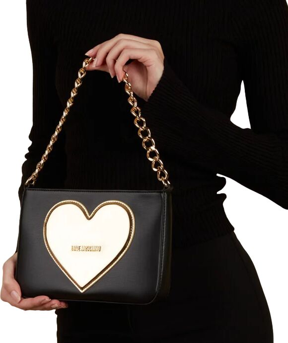 Love Moschino Borsa Donna Art Jc4227pp1ik NERO+ CUORE ORO