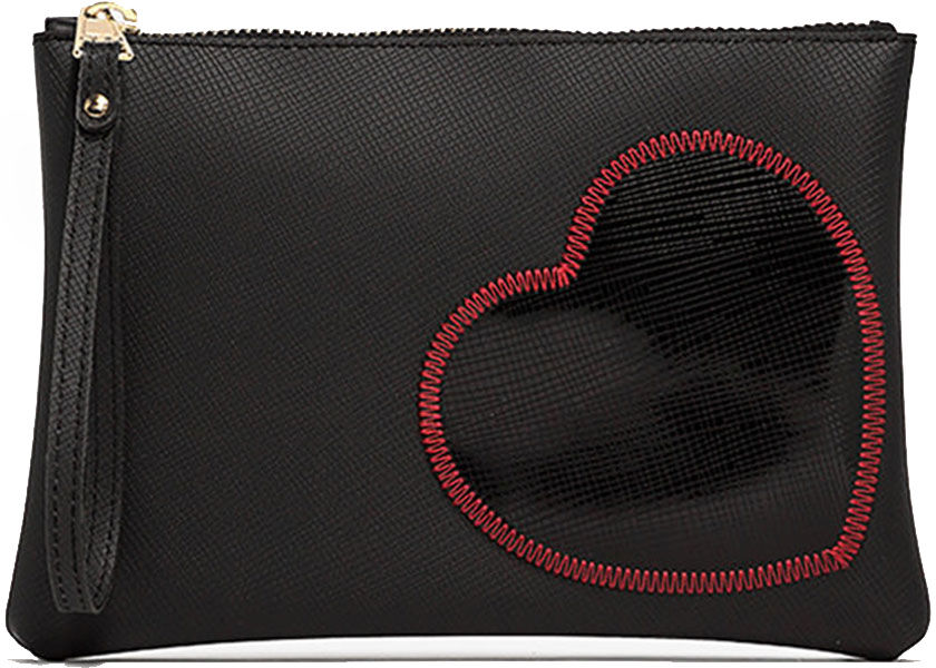 Gum Pochette Donna a Mano  Numbers Media linea Lovestitch colore Nero