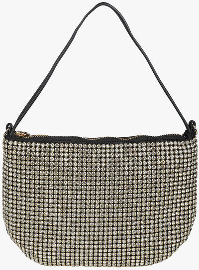 Solada Borsa donna in strass Pochette donna Oro taglia Unica